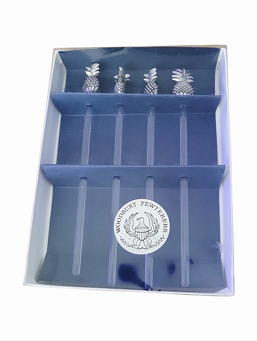Woodbury Pewterers Pineapple Swizzle Sticks Boxed 4 - Barwares - Hospitality